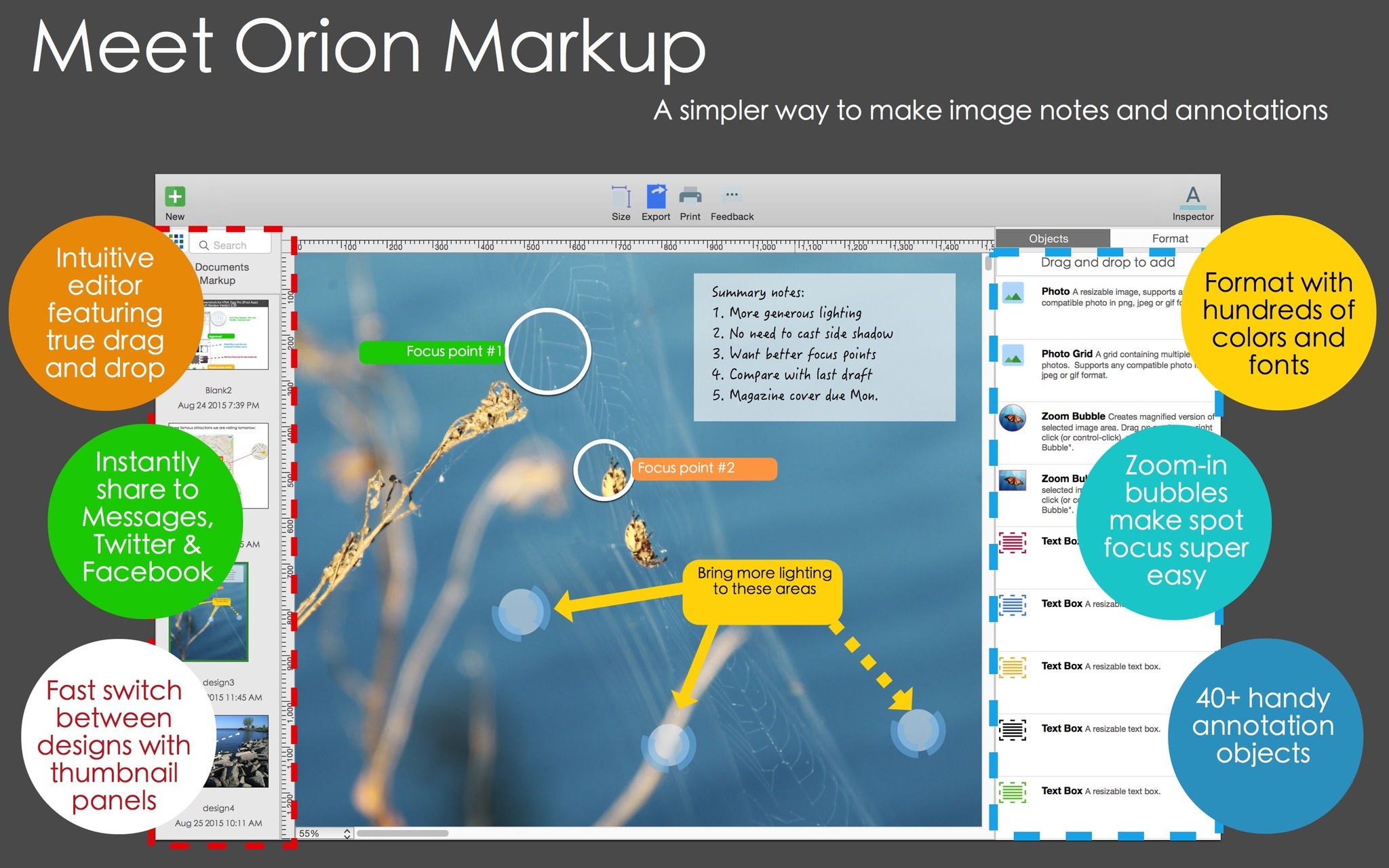 orion markup