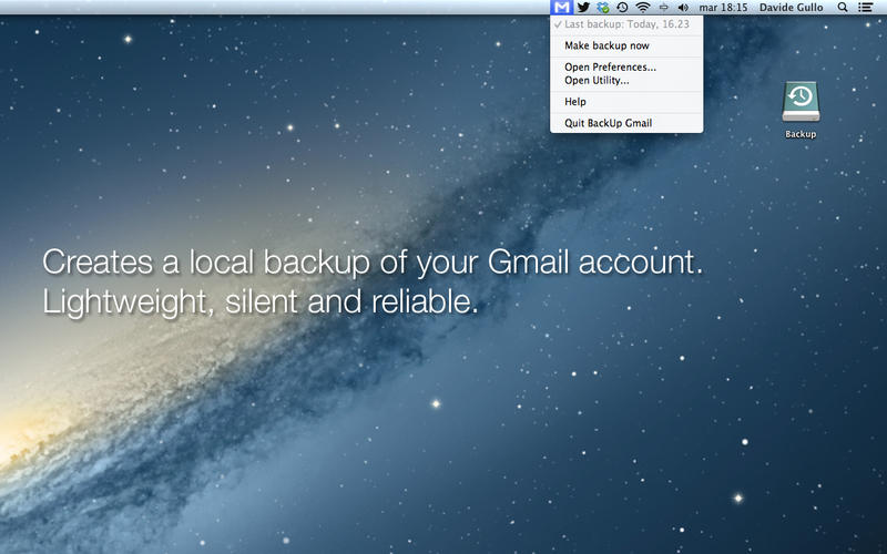 backup gmail